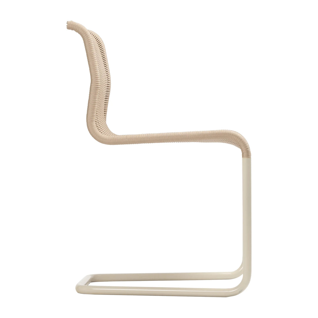 Tecta B15 stoel beige zijaanzicht