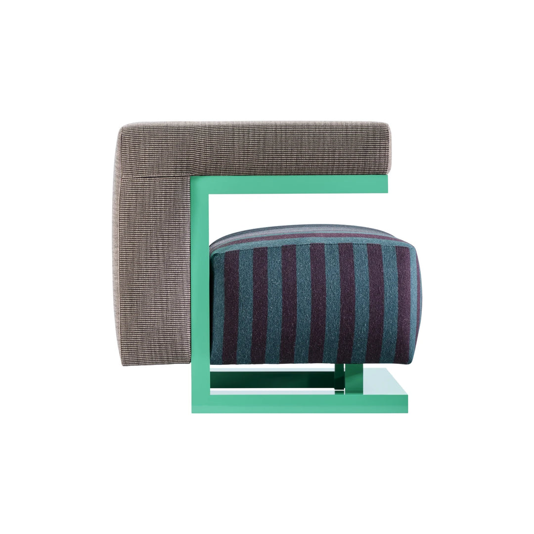 Tecta F51N fauteuil mintgroen zijaanzicht
