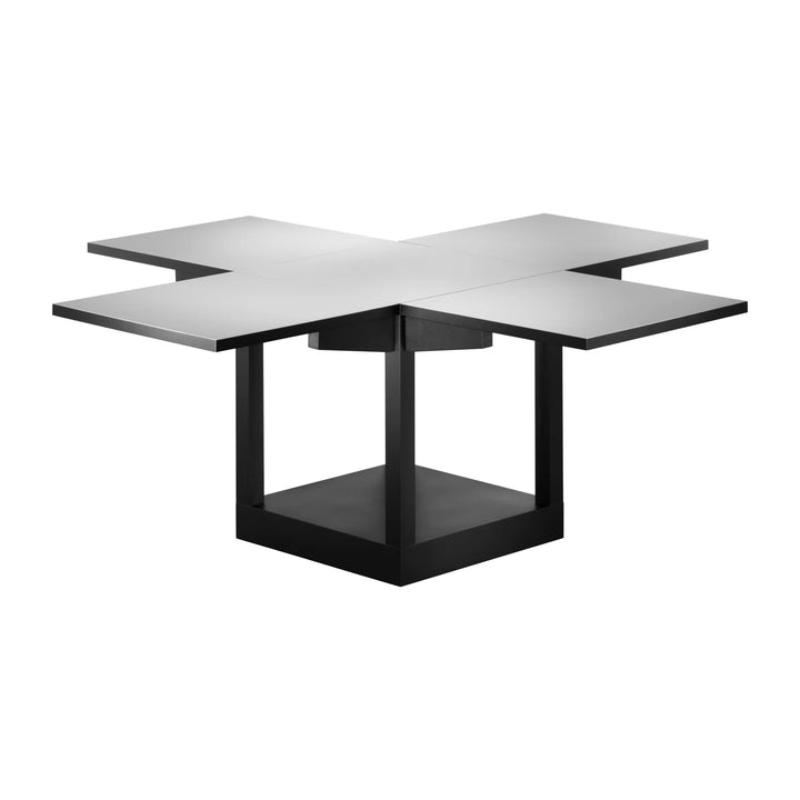 Tecta K10N bijzettafel lichtgrijs uitgeklapt