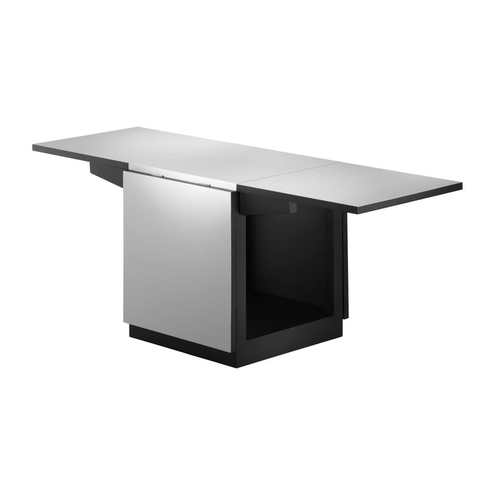 Tecta K10N bijzettafel lichtgrijs half uitgeklapt