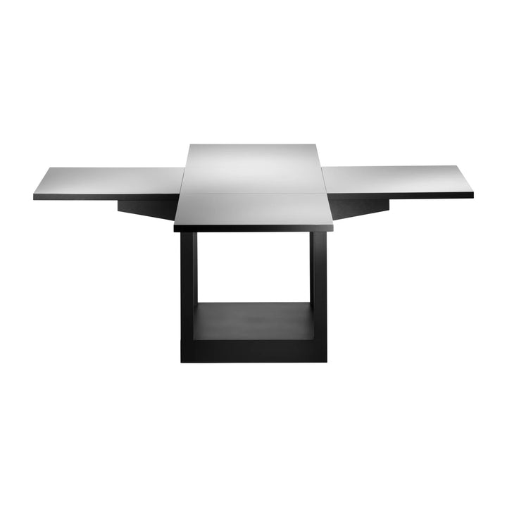 Tecta K10N bijzettafel lichtgrijs uitgeklapt vooraanzicht