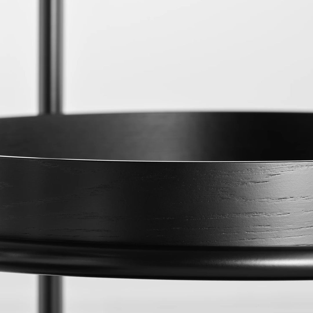 Tecta K6 trolley zwart met zwart frame detail blad