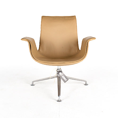 Knoll Walter fauteuil FK bruin leder
