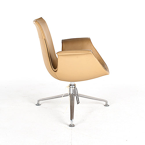 walter knoll fk fauteul beige leder