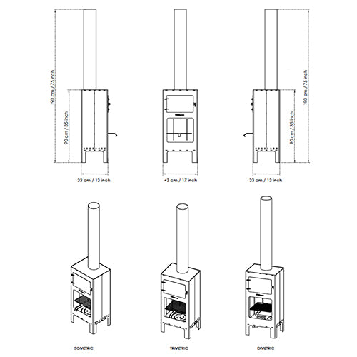 weltevree outdooroven zwart
