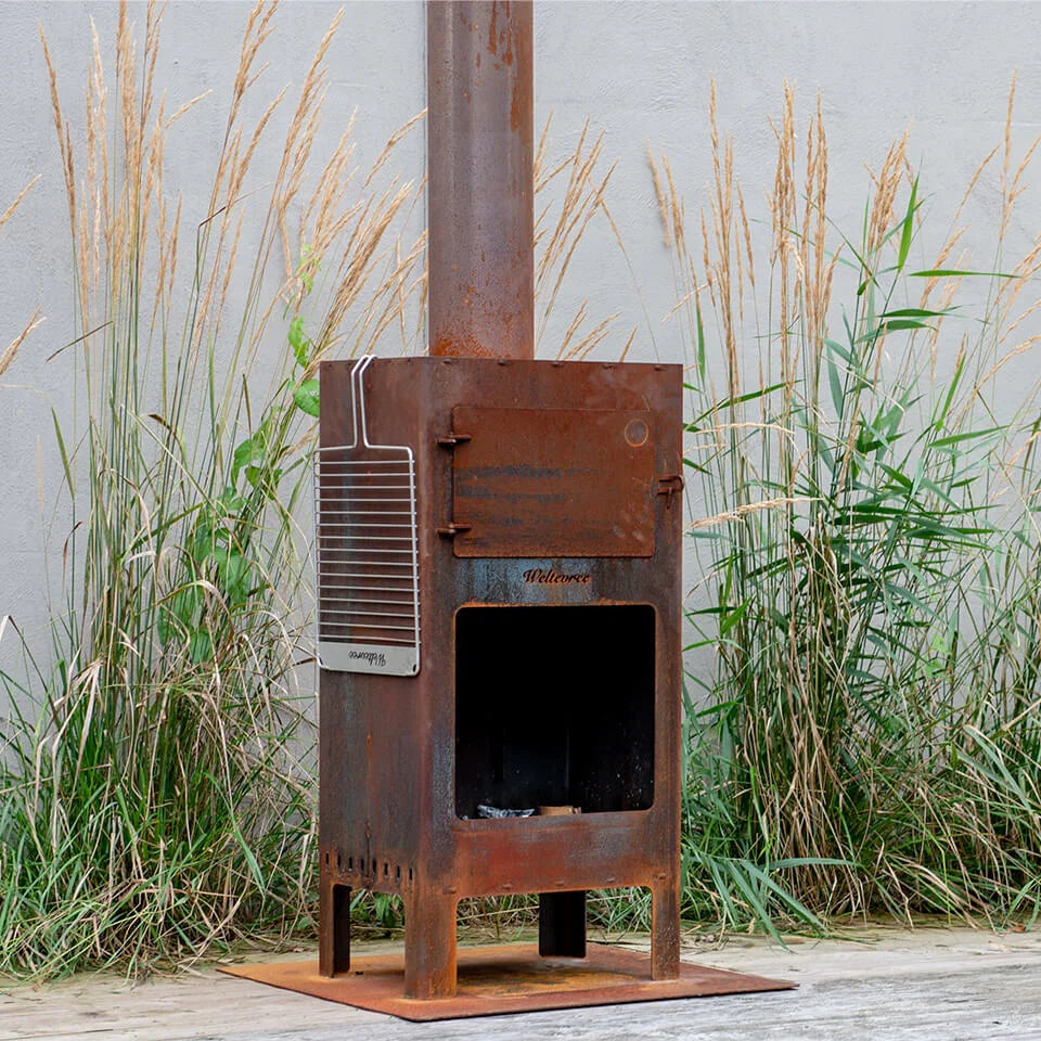 Weltevree Outdooroven op de Vloerplaat