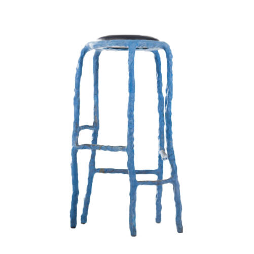 Valerie objects Maarten Baas Plain Clay Bar Stool blauw