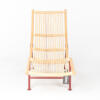 lensvelt cane divan stoel rood