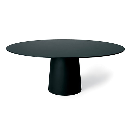 moooi container table zwart rond 140cm