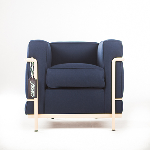 cassina lc2 fauteuil blauw