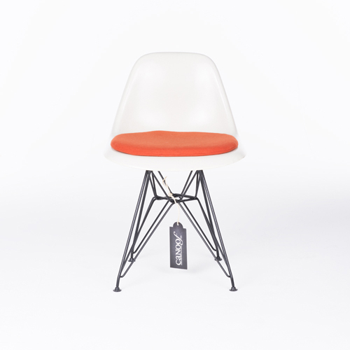 Herman Miller Lowback Fiberglass Chair wit