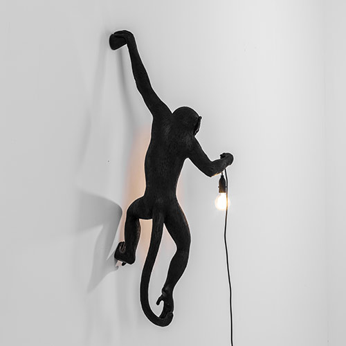 seletti aap lamp zwart hangend