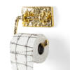seletti toiletrolhouder goud