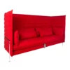 Vitra Alcove 3 zits bank rood