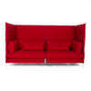 vitra alcove 3-zits bank rood