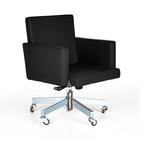 Lensvelt AVL Office Chair zwart leder