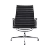 Vitra EA116 fauteuil zwart leder