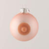Nipple kerstballen roze