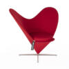 Vitra heart cone chair rood