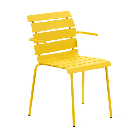 Maarten Baas Aligned Chair Armleuningen geel