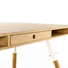Spectrum phill tafel eiken naturel wit