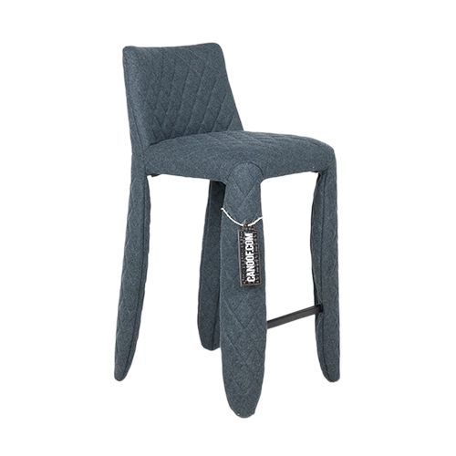 Moooi Monster barstool low DM antractiet blauw