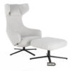 Vitra grand repos fauteuil en ottoman lichtgrijs
