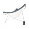 Vitra coconut chair blauw wit