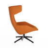 Moroso take a Line for a walk fauteuil stoel oranje