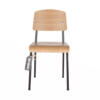 Vitra Standard chair naturel eiken stoel bruin