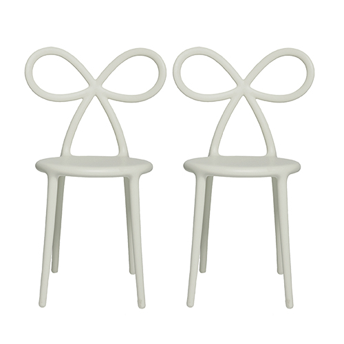 Qeeboo Ribbon chair wit set van 2