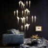 Moooi Perch light tree hanglamp wit goud