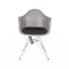 Vitra DAR kuipstoel taupe hopsak donkergrijs
