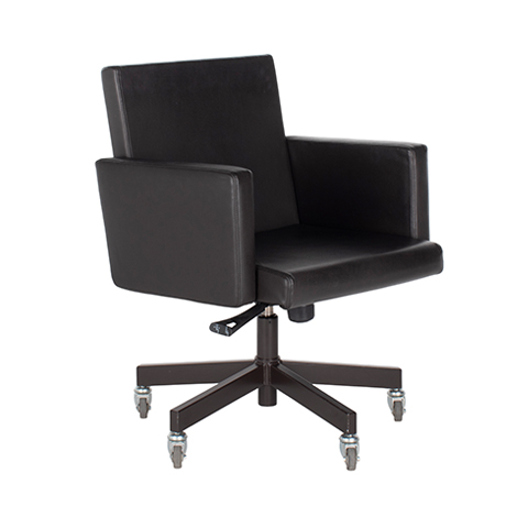 Lensvelt AVL office chair bruin leder
