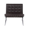 Knoll Barcelona Chair donkerbruin fauteuil mies van der rohe