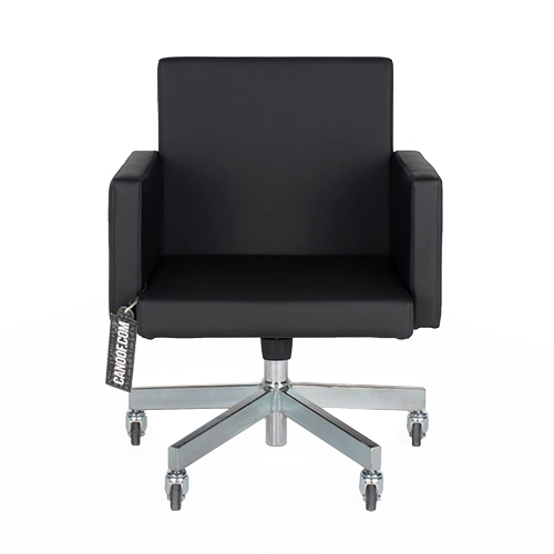 Lensvelt AVL office chair zwart Skai leder