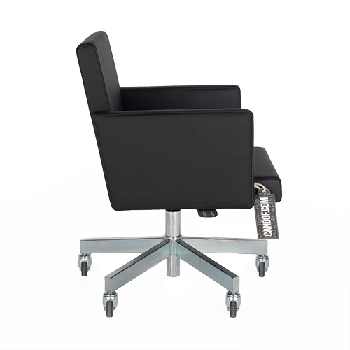 Lensvelt AVL office chair zwart Skai leder