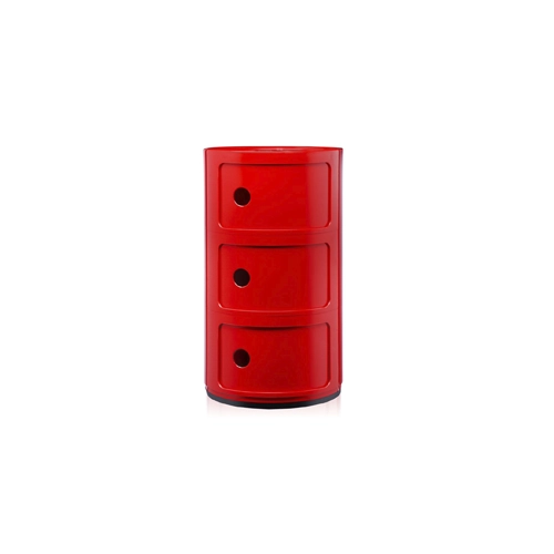 Kartell Componibili kast 3 vakken rood