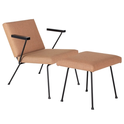 Gispen 1401 fauteuil met 1801 oranje