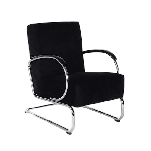 Gispen 407 fauteuil zwart