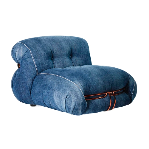 Cassina Soriana fauteuil denim
