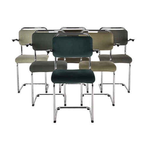 Gispen 201XL stoelen set groen