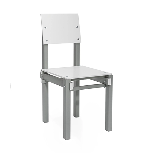 Pastoe rietveld militair stoel wit grijs