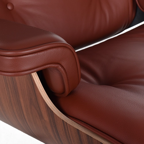 Vitra Eames Lounge chair bruin leder