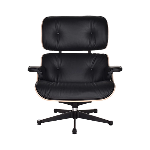 Vitra Eames Lounge chair zwart gepigmenteerd notenhout