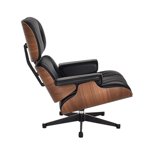Vitra Eames Lounge chair zwart gepigmenteerd notenhout