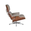 Vitra Eames Lounge chair en ottoman notenhout sand leder