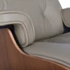 Vitra Eames Lounge chair en ottoman notenhout sand leder