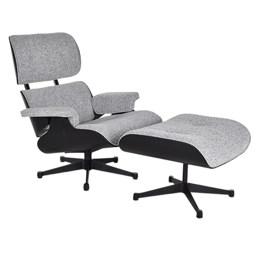 Vitra Eames Lounge chair Nubia blauw zwart essenhout