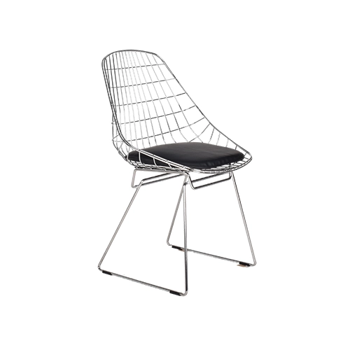 Pastoe Wire Chair chroom zwart